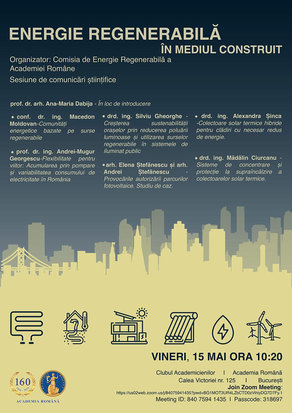 Energia regenerabilă în mediul construit